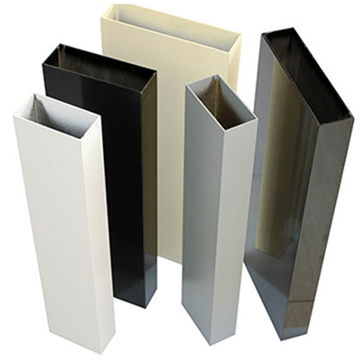 150mm x 50mm powder coated steel beams